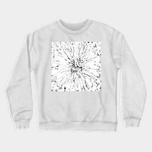 Dahlia Flower White Crewneck Sweatshirt